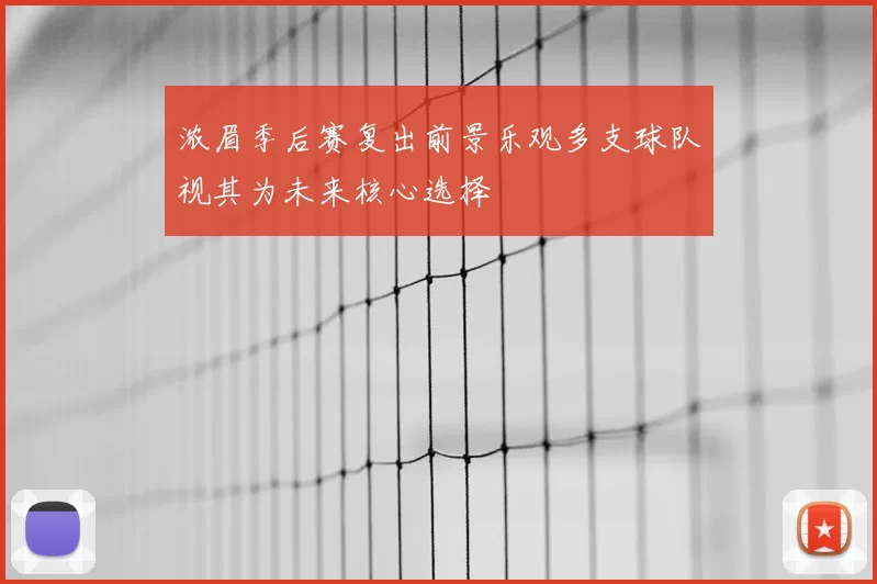 浓眉季后赛复出前景乐观多支球队视其为未来核心选择